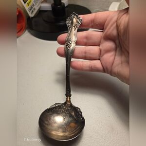 1847 Rogers Bros VINTAGE Grape Gravy Ladle 6 3/4" XS Triple Silverplate